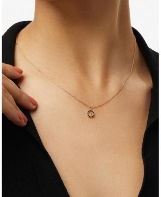 10K Gold Floating Lab Grown Diamond Necklace
