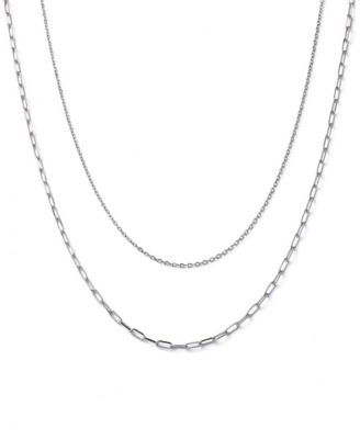 Ana Luisa - 10K White Gold Layered Necklace