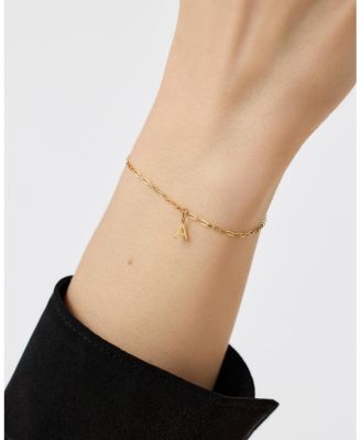 10K  Gold Letter Bracelet