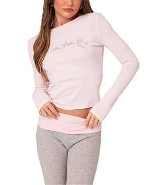 EDIKTED DREAM ABOUT ME RHINESTONE TOP