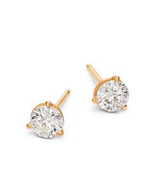 Diamond Stud Earrings in 14K Yellow Gold, 0.60 tcw
