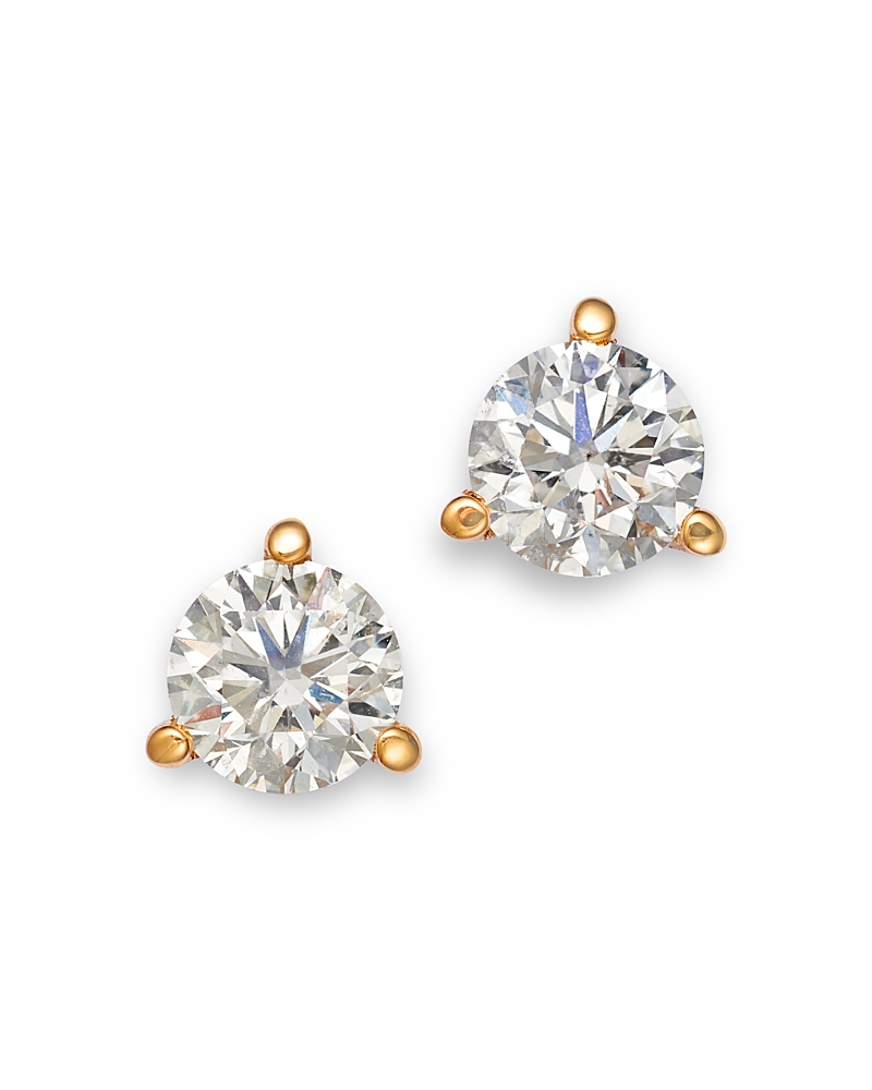 Bloomingdale's Fine Collection Diamond Stud Earrings in 14K Yellow Gold, 1.20 tcw