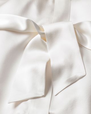 White Silk Lace Robe