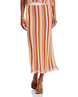 Shop Vanessa Bruno Cypress Skirt In Creme Multicolor