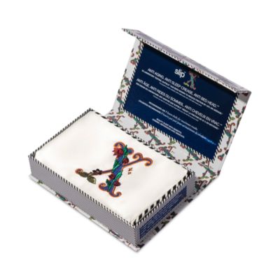 slip Pure Silk Embroidered Initials Pillowcase