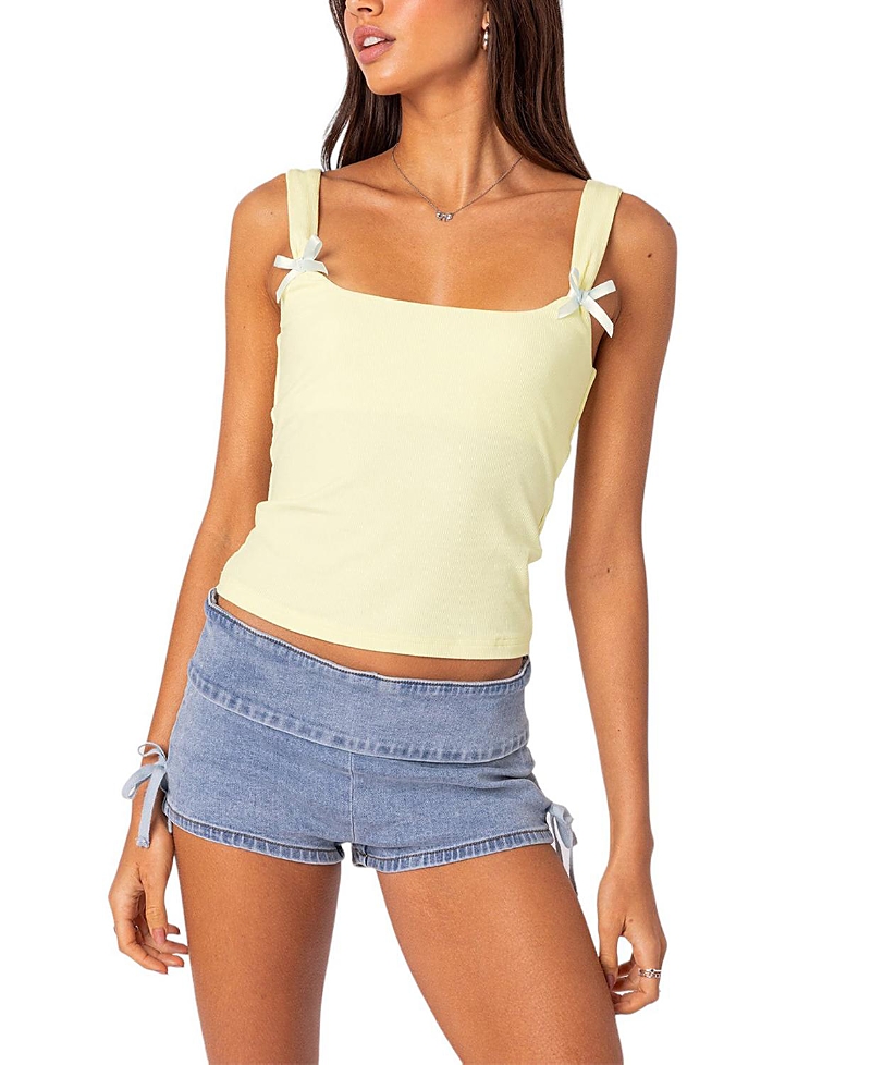 Edikted Lola Ribbed Tank Top