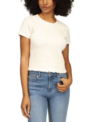 Michael Michael Kors Smocked Crewneck Top
