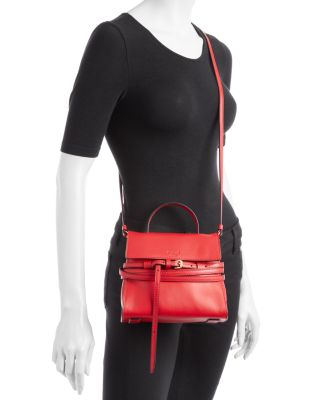 Moschino Tie Me Small Leather Crossbody Bag | Bloomingdale's