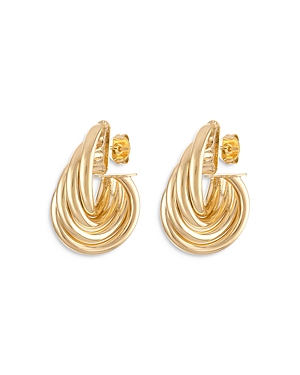 Shop Alexa Leigh Twist Earrings, 1.3l In Gold