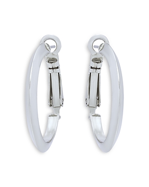 Shop Aqua Knife Edge Hoop Earrings In Sterling Silver - 100% Exclusive