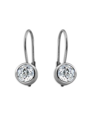 Aqua Cubic Zirconia Drop Earrings - Exclusive