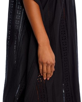 Eyelet Caftan Swim Cover-Up