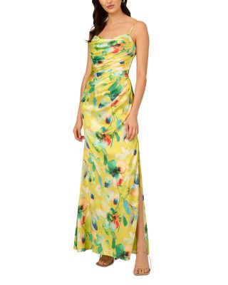 Liv Foster - Printed Stretch Sateen Gown