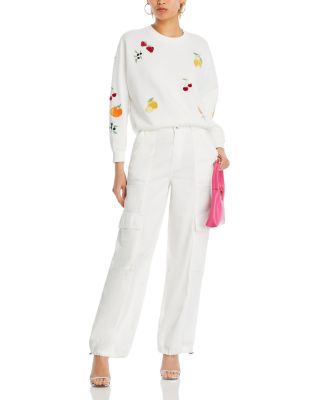 Fruit Embroidered Sweatshirt - Exclusive