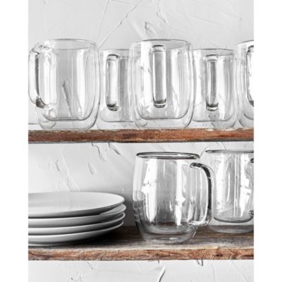 Sorrento Plus Coffee Glass Mug, Set of 8