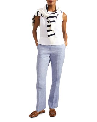 Malindi Linen Sleeveless Top