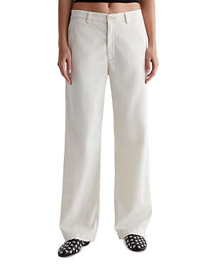 Shop Ag Caden Tailored Fit Straight Ankle Pants In Canvas