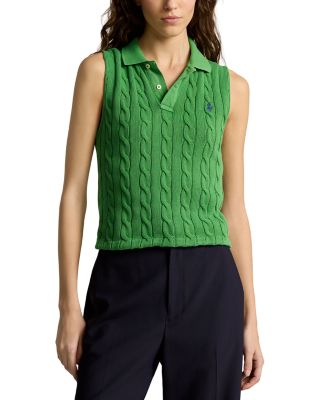 Ralph Lauren - Cable Knit Polo Sweater