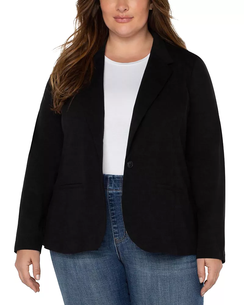 Liverpool Los Angeles Plus Super Stretch Ponte Blazer