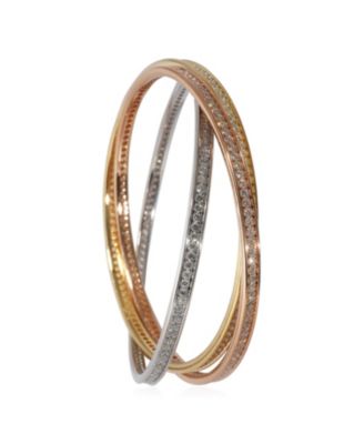 Trinity 18K 3 Tone Gold Bracelet