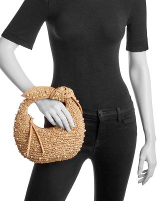 Josie Embellished Raffia Knot Bag