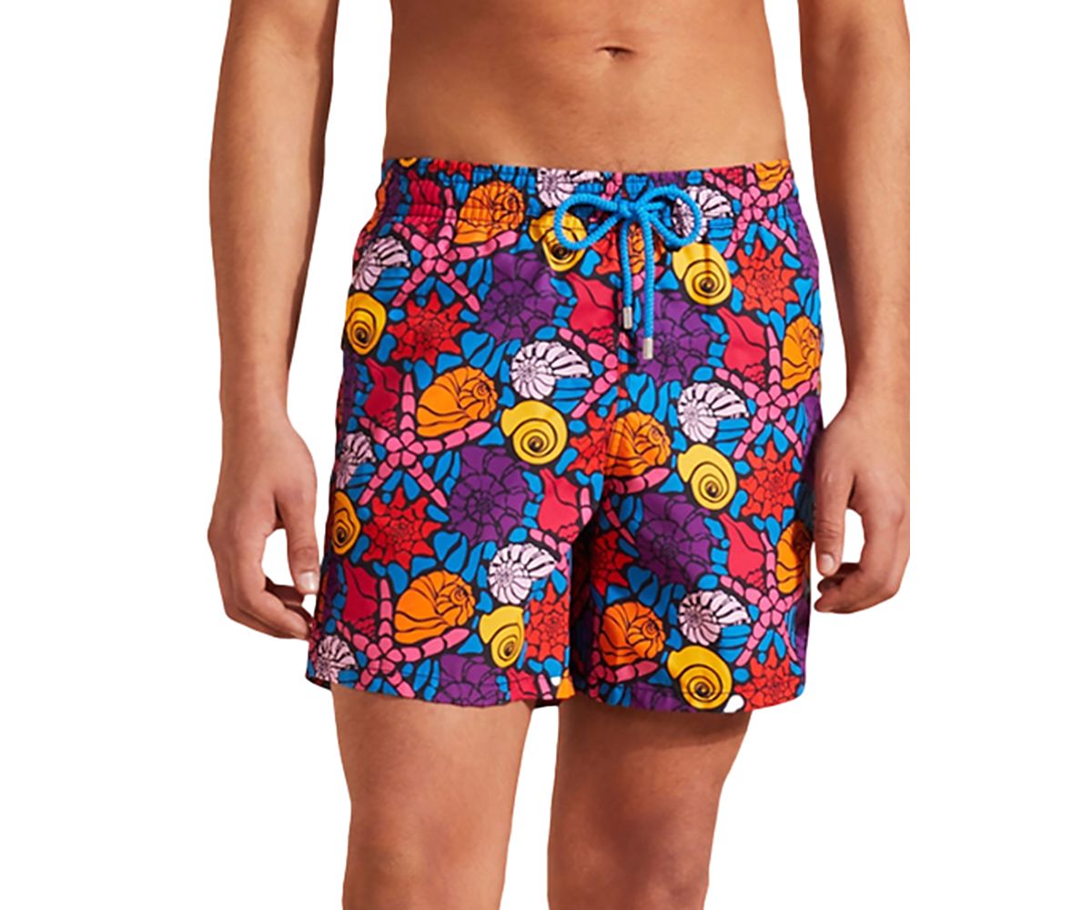 Vilebrequin Moorea Noumea Sea Shells Print 5 Swim Trunks
