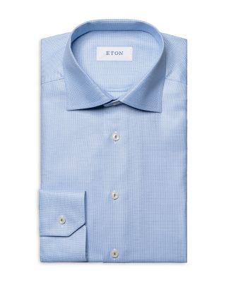 Eton - Slim Fit Semi Solid Twill Dress Shirt