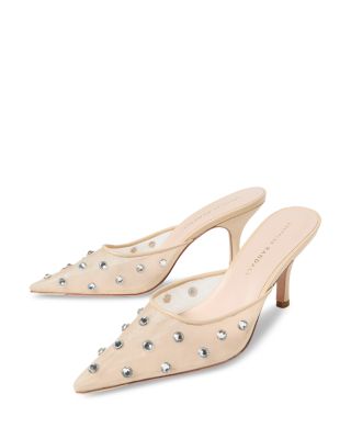 Women's Embellished Mesh High Heel Pumps