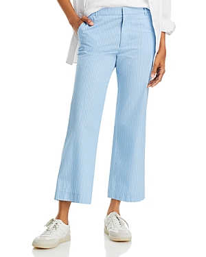 Shop Atm Anthony Thomas Melillo Pinstriped Pants In Summer Sky