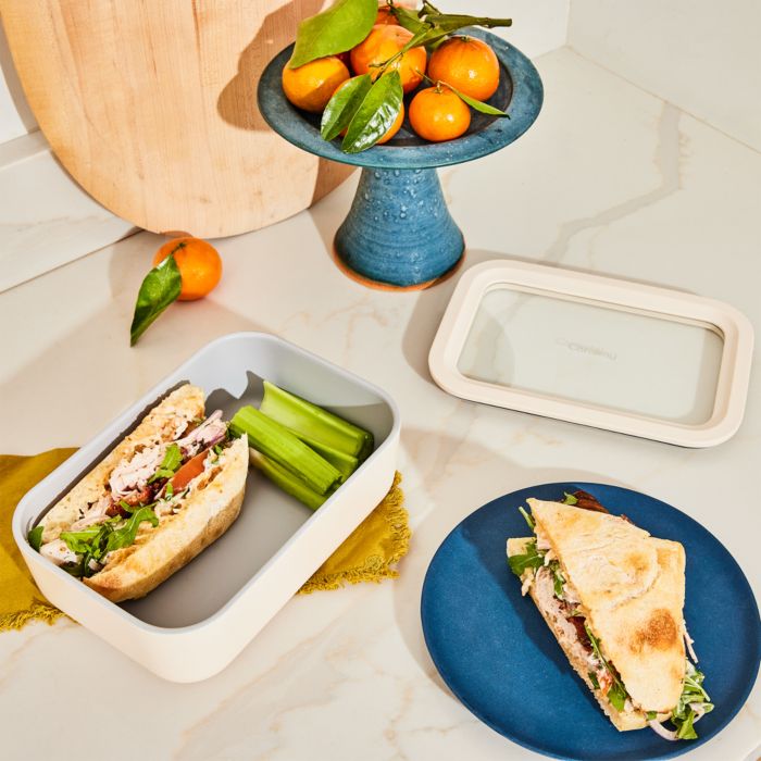 6.6 Cup Rectangular Glass Food Container