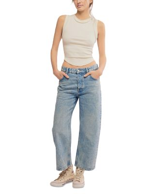 Deep Trance Dropped Boyfriend Jeans in Sweet Dreams