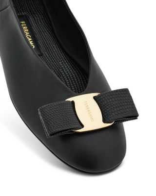 Women's Vanna Leather Hardware Bow Flats