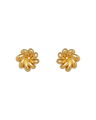 Lele Sadoughi - Pinwheel Flower Drop Earrings in 14K Gold Plated