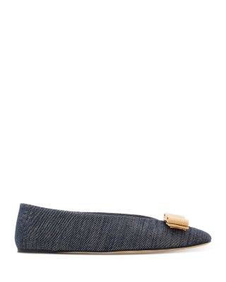 Women's Vanna Denim Bow Ballet Flats