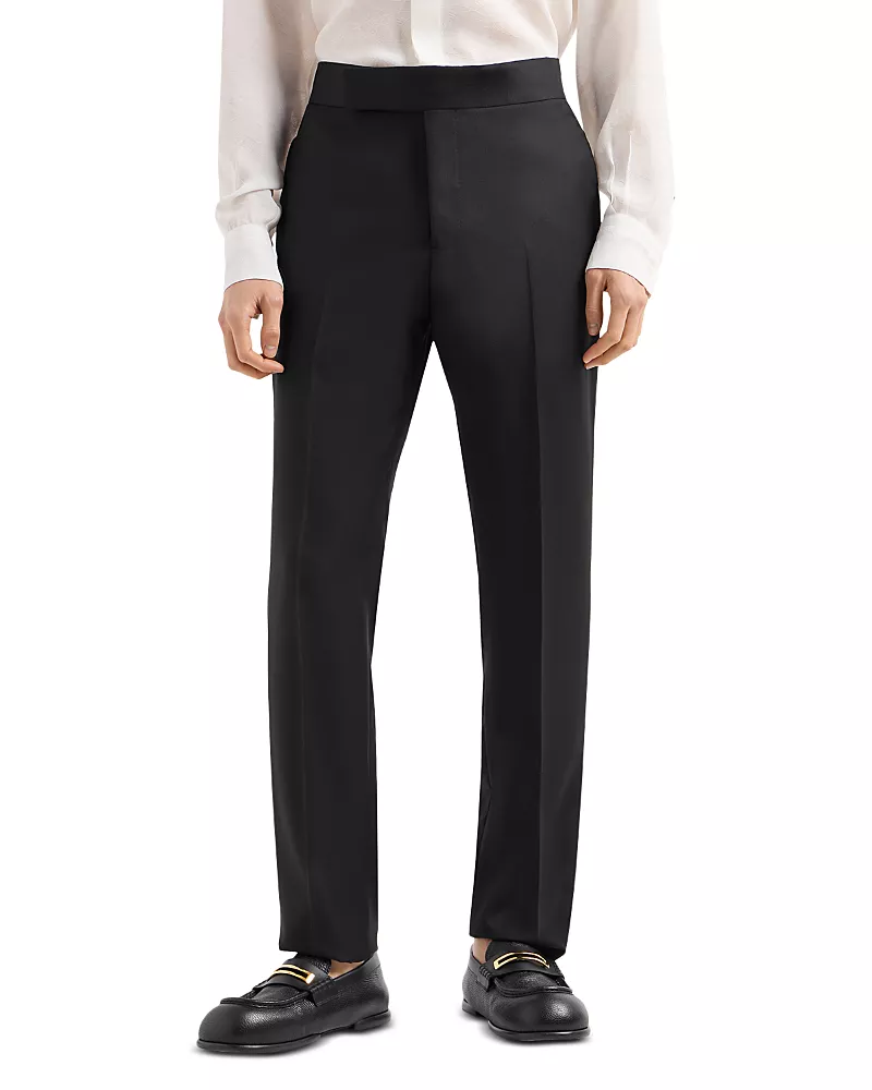 Emporio Armani Essential G Line Straight Leg Tuxedo Trousers