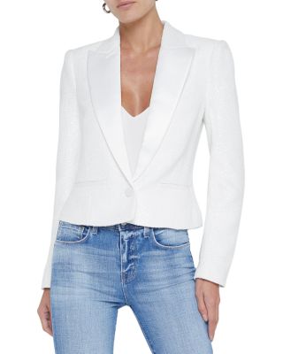 L'Agence Scarlet Cropped Blazer