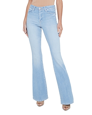 L Agence L'agence High Rise Flared Jeans In Olympia In Blue