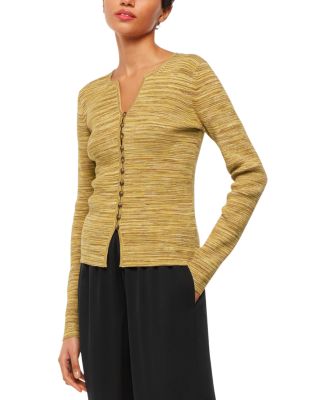 Whistles Spacedye Button Front Cardigan