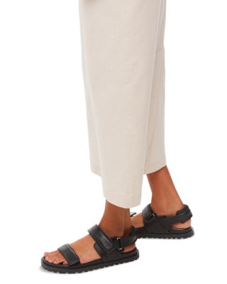 Women's Ria Black Sporty Velcro Sandals