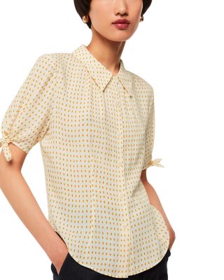 Whistles - Oval Spot Tie Sleeve Shirt