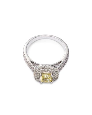 Diamond Multi-Row Statement Ring in 14K White Gold, 1.65 tcw 