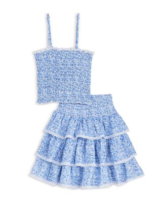 Girls' Smocked Floral Tank, Little Kid, Big Kid - Exclusive