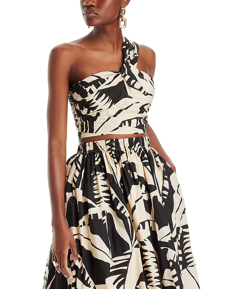 Lucy Paris Sophia One Shoulder Poplin Top