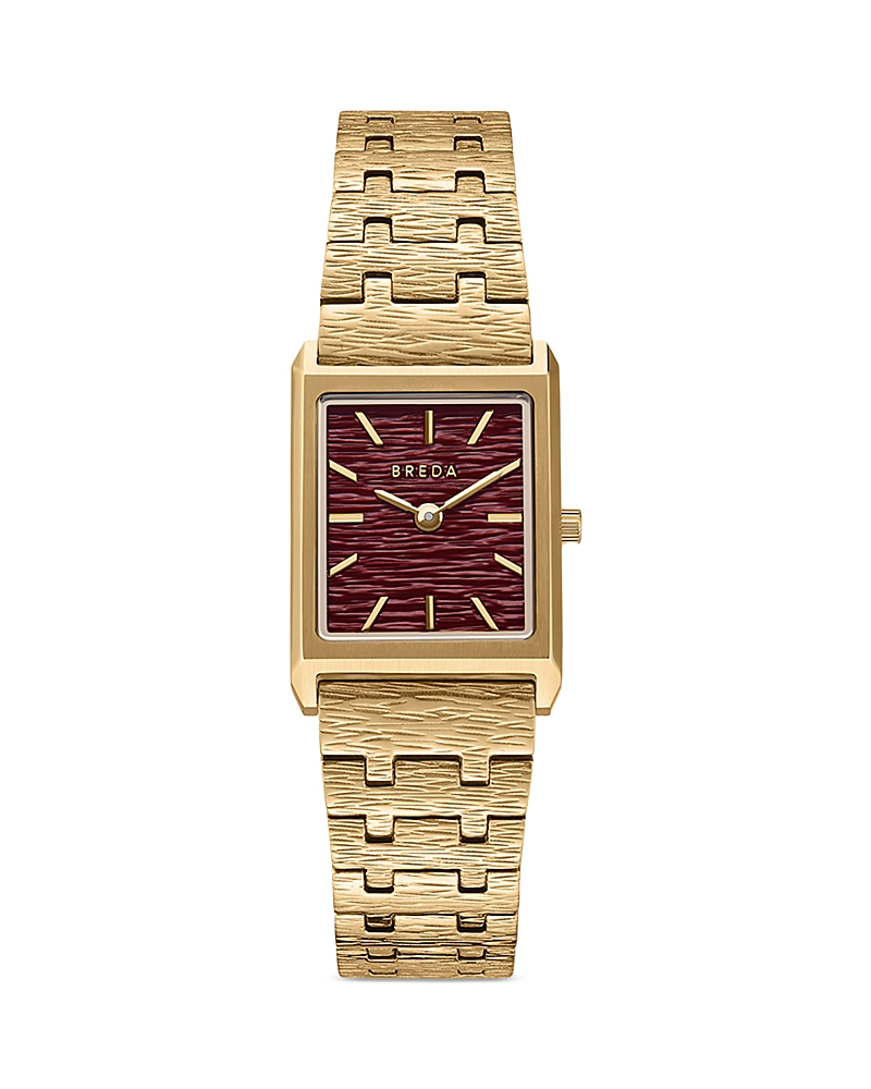 Breda Virgil (revival) Watch, 20mm X 28mm In Red/gold