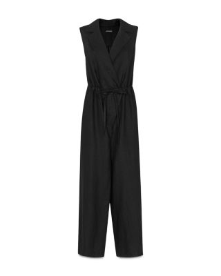 Bella Linen Wrap Jumpsuit