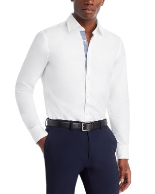 BOSS - Cotton Blend Slim Fit Dress Shirt