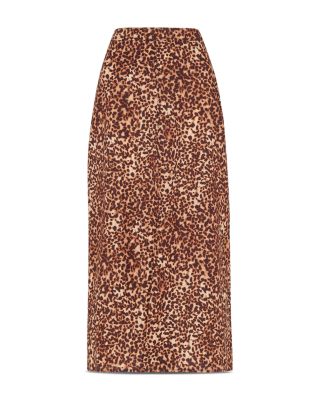 Marble Spot Front Split Skirt