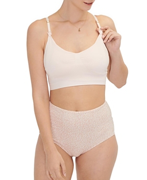 Hatch Collection The Essential Maternity Wireless Pumping And Nursing Bra In Petal