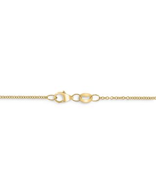 Diamond Bow Pendant Necklace in 14K Yellow Gold, 0.50 tcw