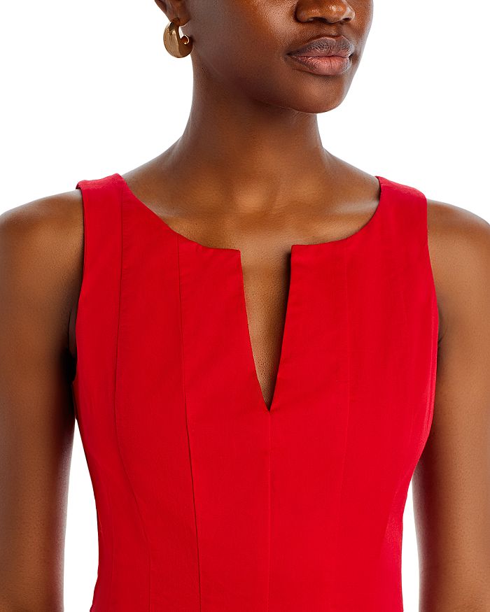 Shop Aqua Paneled Midi Dress - 100% Exclusive In Red